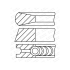 PIERŚCIENIE TŁOKOWE GOETZE 0843190010 STD HYUNDAI 2k/2/3 1.5CRDI-2.0CRD 