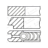 PIERŚCIENIE TŁOKOWE GOETZE 0843650600 0.40 FIAT 1.5/1.5/2 2.0JTD/CDTI