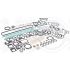 KOMPLET USZCZELEK SILNIKA ELRING 015870 IVECO 8060.25R 5.9D 00-
