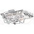 KOMPLET USZCZELEK SILNIKA ELRING 571254 VOLVO TD120 70-