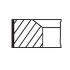 PIERŚCIENIE TŁOKOWE MAHLE 007RS001700N2 0.40 FIAT 1.75/1.5/2 2.3JTD