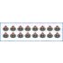 KOMPLET USZCZELNIACZY ZAWOROWYCH AJUSA 57031200 RENAULT 1.4-1.6 99-