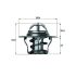 TERMOSTAT MAHLE TX483D FIAT 2.5 84-