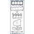 KOMPLET USZCZELEK GŁOWICY AJUSA 52113300 TOYOTA 2.0D 2C/CT 83-