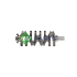 WAŁ KORBOWY MV PARTS D35257 MERCEDES 1.8 03-15