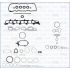 KOMPLET USZCZELEK SILNIKA AJUSA 51110800 VW 2.0TDI 19-