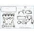 KOMPLET USZCZELEK SILNIKA AJUSA 51032300 NISSAN 3.0D 06-
