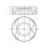 TŁOK MAHLE 001PI00190002 0.50 MERCEDES CYL.4-6 3.0D 06-