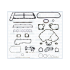 KOMPLET USZCZELEK SILNIKA AJUSA 51117300 IVECO 3.0 16-
