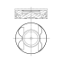 TŁOK MAHLE 001PI00178002 0.50 MERCEDES CYL.1-3 3.0D 06-