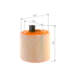 FILTR POWIETRZA BOSCH F026400436 OPEL 1.0-1.6 15-