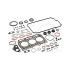 KOMPLET USZCZELEK SILNIKA ELRING 058370 TOYOTA 1.5- 20