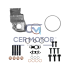 KOMPLET USZCZELEK TURBOSPRĘŻARKI CER A16460B PSA 1.2 18-
