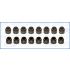 KOMPLET USZCZELNIACZY ZAWOROWYCH AJUSA 57031500 TOYOTA 1.3 00-