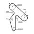 PASEK ROZRZĄDU GATES 5391XS RENAULT 2.2D 95-