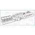 KOMPLET USZCZELEK SILNIKA AJUSA 50086300 MITSUBISHI 2.3-2.5D 4D55T 4D56 82-