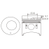 TŁOK MV PARTS 70050 STD MITSUBISHI 3.3D CANTER 4D31 