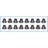 KOMPLET USZCZELNIACZY ZAWOROWYCH AJUSA 57045800 ROVER 2.0 91-