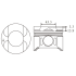 TŁOK MV PARTS P8713 STD MERCEDES 2.2D OM611/613