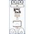 KOMPLET USZCZELEK SILNIKA AJUSA 50069900 FORD V4 1.5-1.7 67-77