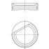 TŁOK MAHLE 0012600 STD MERCEDES 1.4 MB166.960 01-