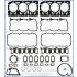 KOMPLET USZCZELEK GŁOWICY AJUSA 52183100 DAF XE250C 01-