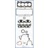 KOMPLET USZCZELEK SILNIKA AJUSA 50173400 HYUNDAI 999cc ATOS 97-