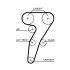 PASEK ROZRZĄDU GATES 5653XS ALFA ROMEO 1.4 96-