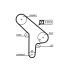PASEK ROZRZĄDU GATES 5078 BMW 2.4D 83-