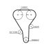 PASEK ROZRZĄDU GATES 5341XS MAZDA 2.0 91-05