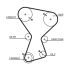 PASEK ROZRZĄDU GATES 5072 MITSUBISHI 1.8D 84 -
