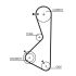 PASEK ROZRZĄDU GATES 5075XS MITSUBISHI 1.6-2.0 80-