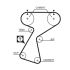 PASEK ROZRZĄDU GATES 5244XS RENAULT 1.8-2.0 90-