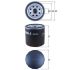 FILTR OLEJU KNEHT OC272 1.1-2.4 86-