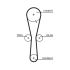 PASEK ROZRZĄDU GATES 5465XS ROVER 2.0D 96-