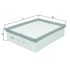 FILTR POWIETRZA KNEHT LX819 VW 1.6-3.2 00-