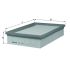 FILTR POWIETRZA KNEHT LX418 VW 1.6-1.9 95-