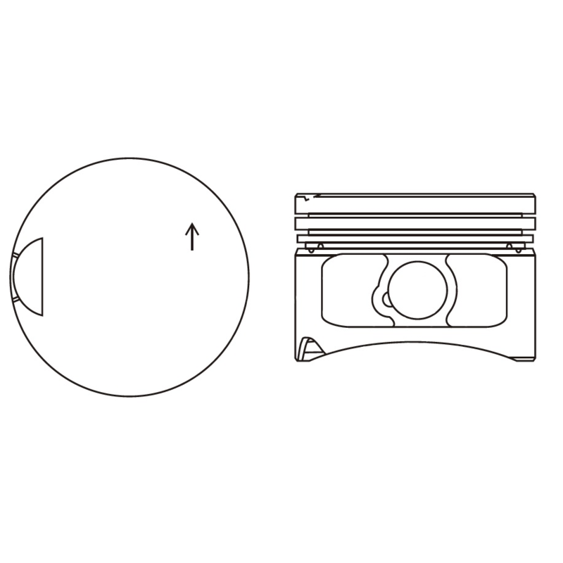 TŁOK MV PARTS P9275<73858> STD VW 1.8 20V 94-97