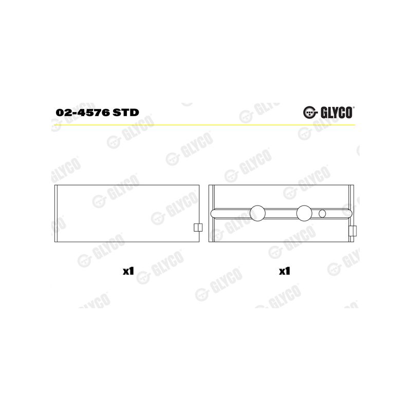 PANEWKI GŁÓWNE GLYCO 024576 STD IVECO F4AE0481  00- 