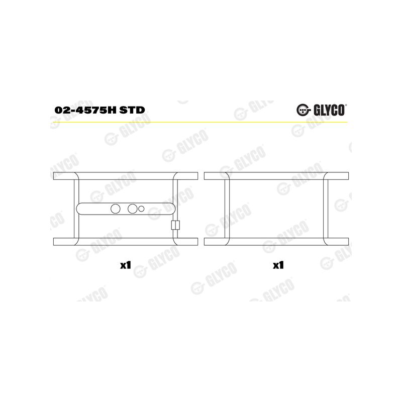 PANEWKI GŁÓWNE GLYCO 024575H STD IVECO F4AE0481  00- 