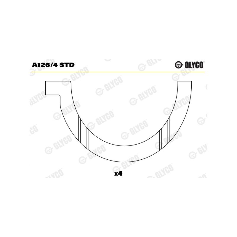 PANEWKI OPOROWE GLYCO A1264 STD VOLVO TD70 65-