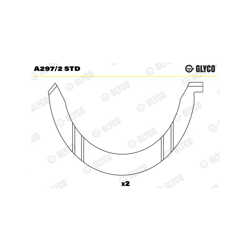 PANEWKI OPOROWE GLYCO A2972<A2732> STD RENAULT 2.0DCi 06-