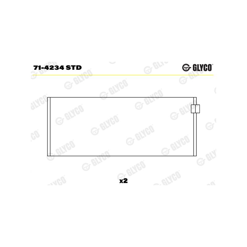 PANEWKI KORBOWODOWE GLYCO 714234<66655CP> STD ALFA ROMEO 1.8-2.5TD 