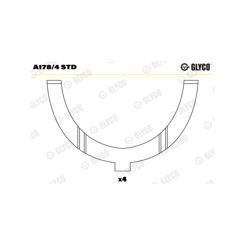 PANEWKI OPOROWE GLYCO A1784<AEW182> STD ALFA ROMEO 1.3-2.0 70-