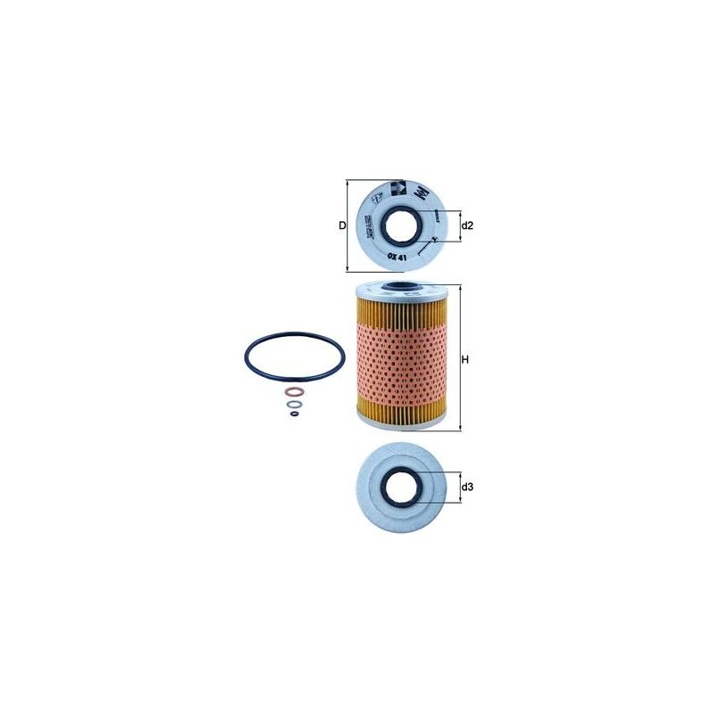 FILTR OLEJU KNEHT OX41D<OM517> BMW 2.5-4.5 76-95