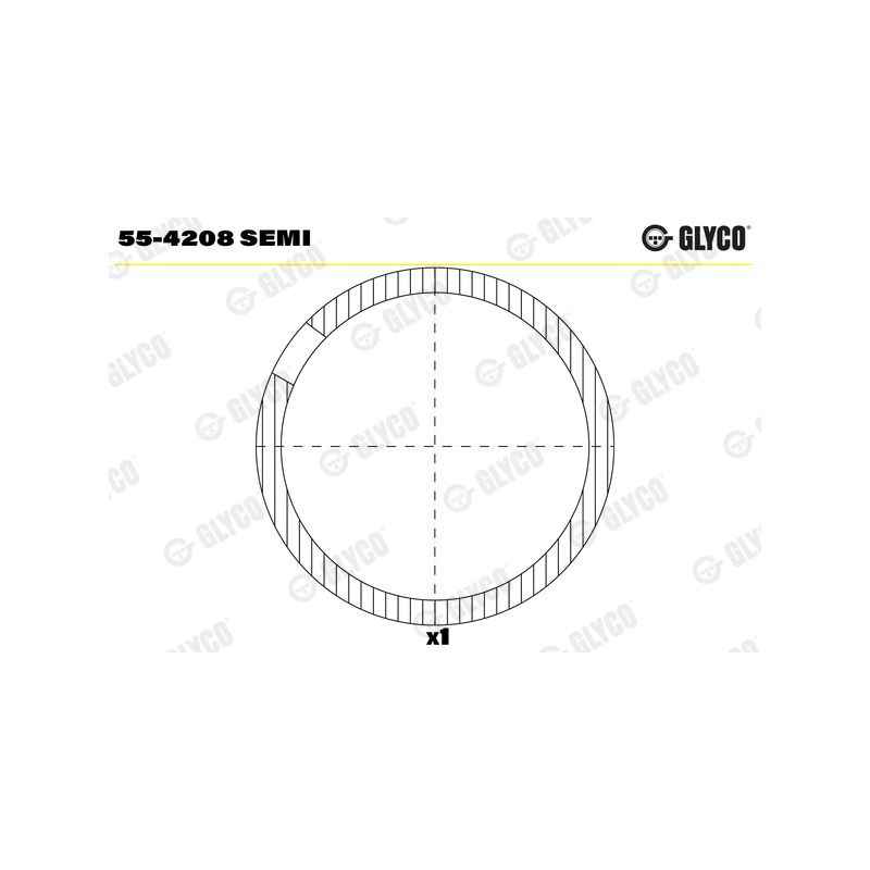 TULEJKA KORBOWODOWA GLYCO 554208 SEMI MITSUBISHI 2.3-2.5D 74-