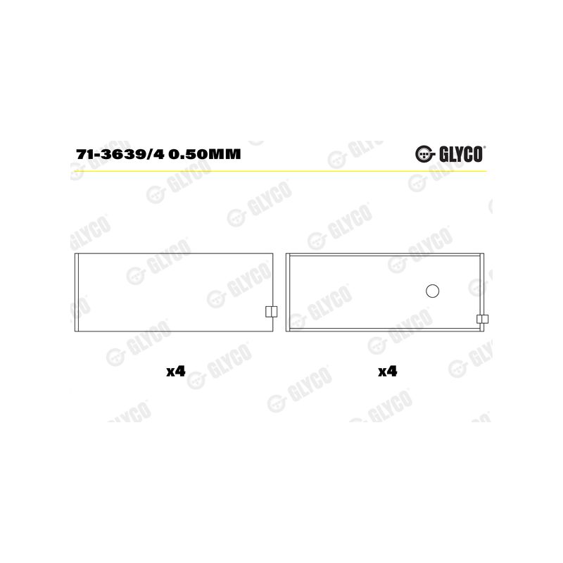 PANEWKI KORBOWODOWE GLYCO 7136394 0.50 DAEWOO 1.5-1.6  97- 