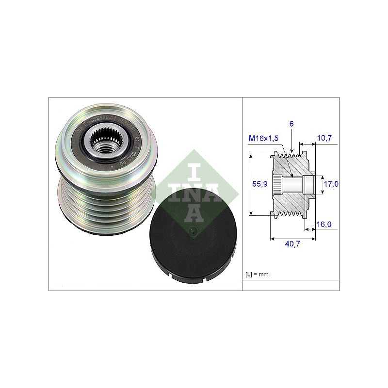 NAPINACZ PASKA INA 535002810 RENAULT 1.9D/TD 97-