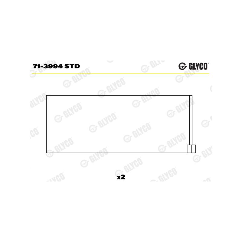 PANEWKI KORBOWODOWE GLYCO 713994 STD FIAT 1.9JTD  98-  kpl.1 cz.