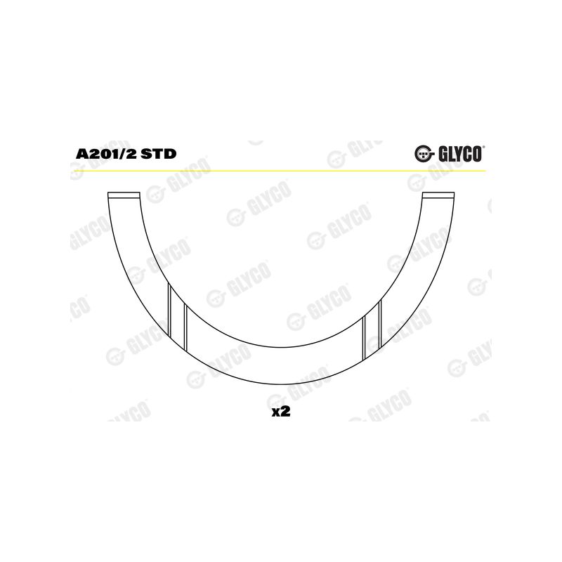 PANEWKI OPOROWE GLYCO A2012<62037AF> STD FIAT 1.3-2.0B+D 71-02